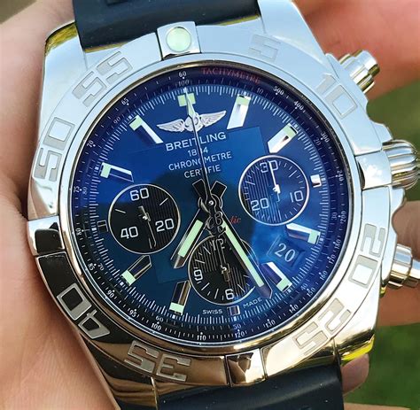 breitling chronomat 44 blackeye blue.